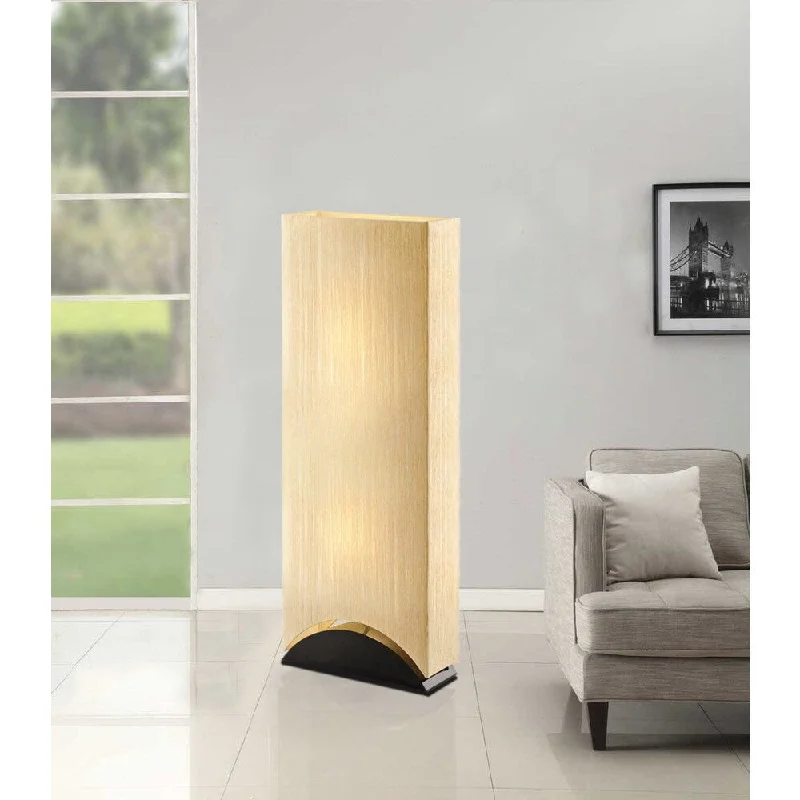 Metal Floor Lamp with a Matte Black Finish for a Sleek LookArtiva USA Sakura 42-inch Modern & Contemporary Premium Shade Floor Lamp with Black Lacquer Wood Base