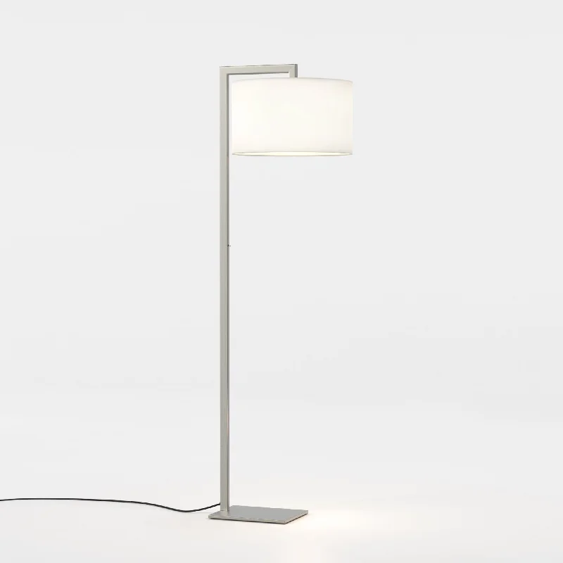 Marble Base Floor Lamp for a Touch of LuxuryAstro 1222092 Ravello Floor Light Matt Nickel Fitting Only