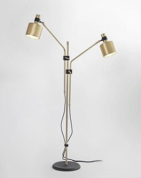 Rustic Farmhouse Style Floor Lamp for Cozy BedroomsBert Frank Riddle Double Floor Lamp