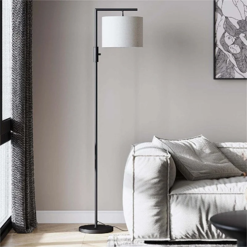 Bohemian Inspired Floor Lamp for Eclectic Home DecorBlack Modern Curved Floor Lamp
