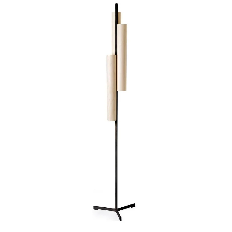 Industrial Style Floor Lamp with Exposed Bulbs for Loft ApartmentsBlack Note Triplet LED Floor Light
