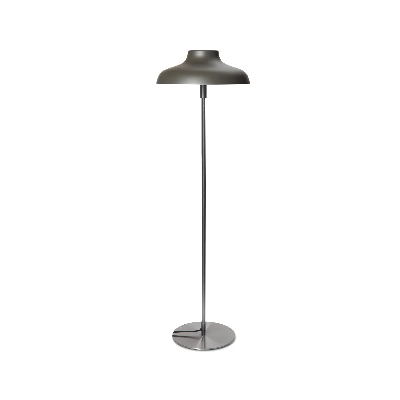 Fabric Floor Lamp with a Linen Shade for a Relaxed AestheticBolero Medium Floor Lamp - Umbra Grey/Steel