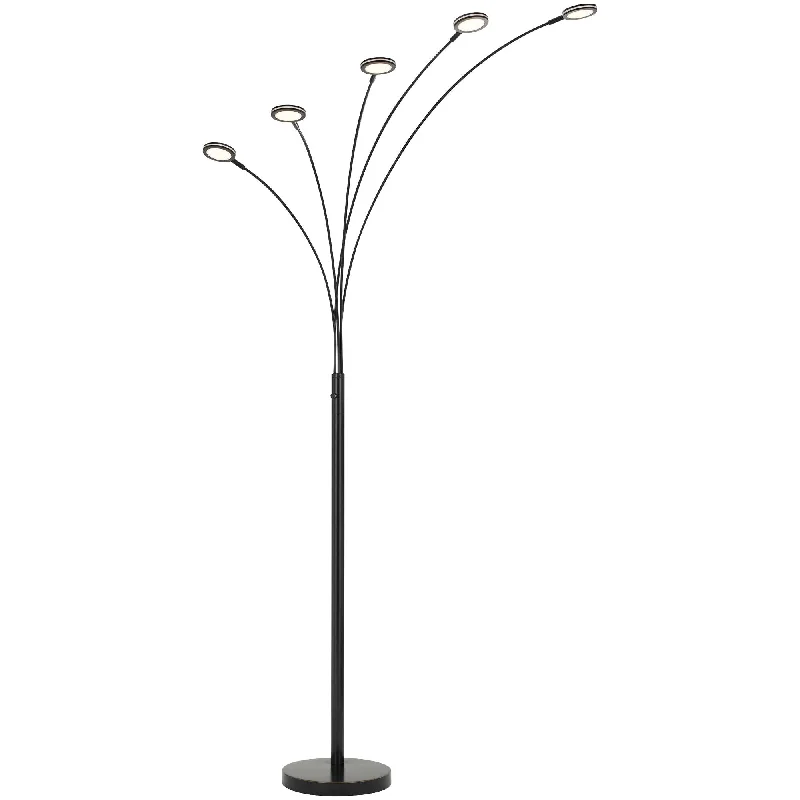 Glass Floor Lamp with Frosted Shades for Soft Diffused LightCremona Floor Lamp