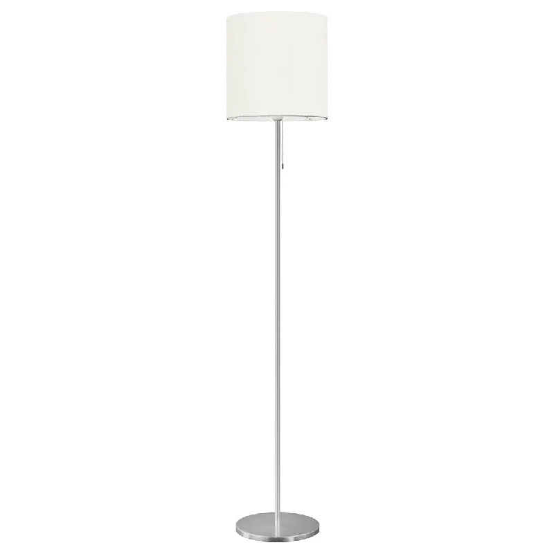 Adjustable Height Floor Lamp for Versatile Lighting NeedsEglo Sendo 1-light Aluminum Floor Lamp with Cream Fabric