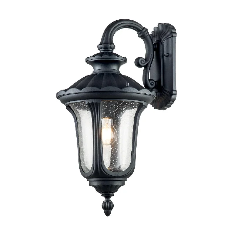 Metal Floor Lamp with a Matte Black Finish for a Sleek LookELstead Chicago 1 Light Medium Outdoor Wall Light