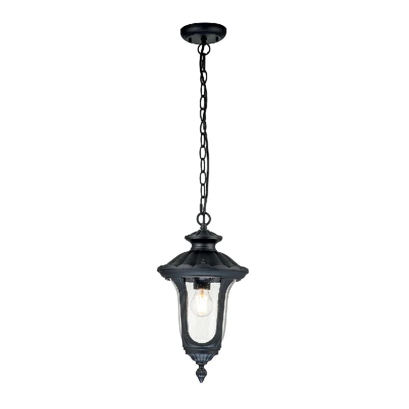 Rustic Farmhouse Style Floor Lamp for Cozy BedroomsElstead Chicago 1 Light Small Black Outdoor Chain Lantern