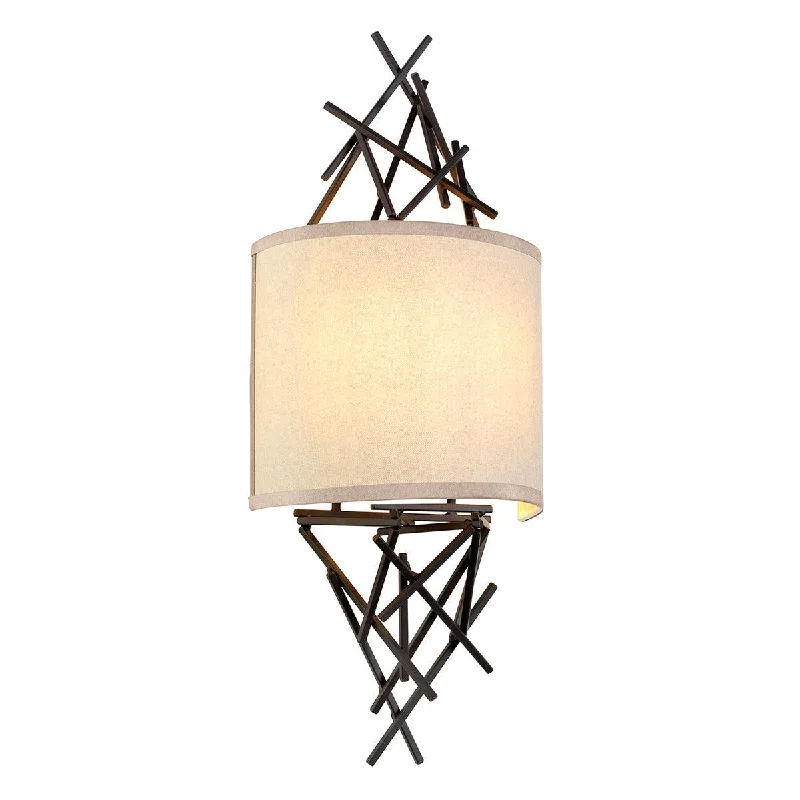 Modern Minimalist Floor Lamp for Contemporary Living RoomsElstead Taiko 2 Light Bronze Wall Light