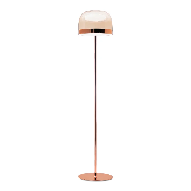 Fabric Floor Lamp with a Linen Shade for a Relaxed AestheticEquatore Medium Floor Lamp - Copper