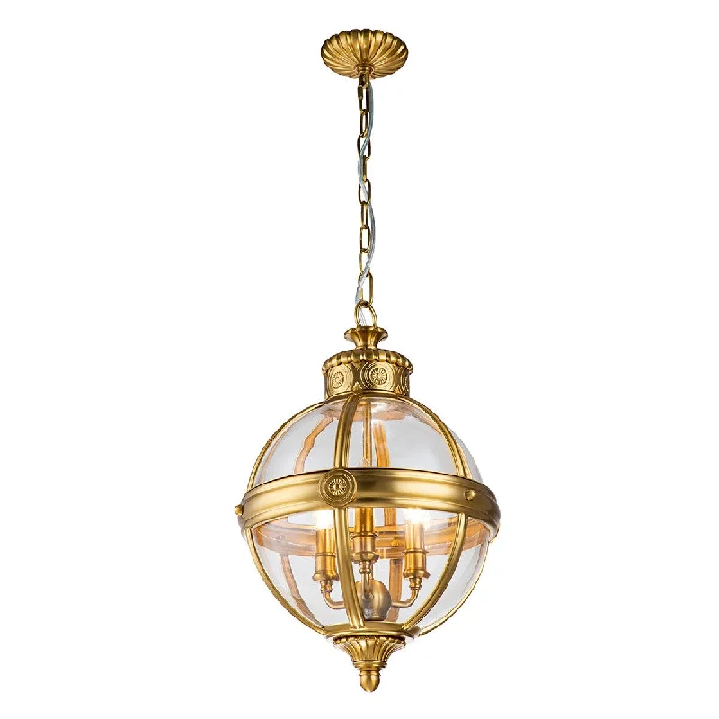 Smart Floor Lamp with Voice Control and Bluetooth ConnectivityFeiss Adams 3 Light Pendant Chandelier - Brushed Brass