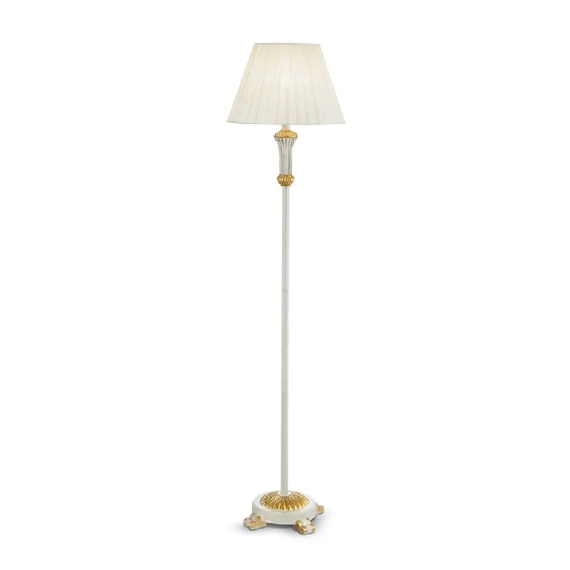 Fabric Floor Lamp with a Linen Shade for a Relaxed AestheticFlora Floor Lamp