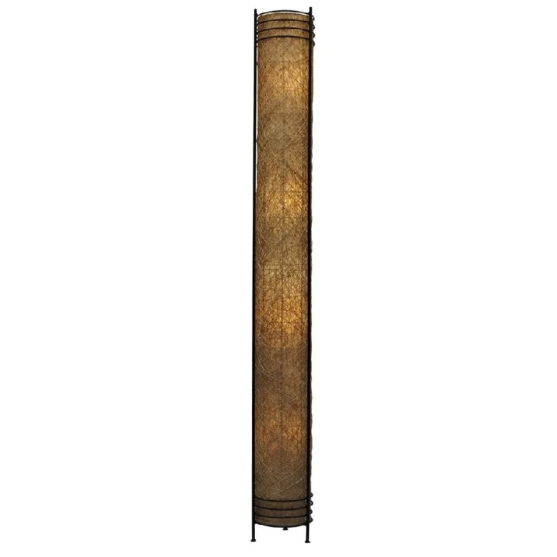 Fabric Floor Lamp with a Linen Shade for a Relaxed AestheticHandmade Eangee Tower Giant Lamp Natural (Phillipines)