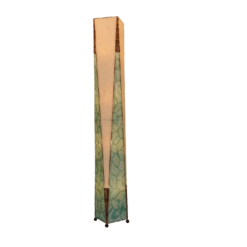 Modern Minimalist Floor Lamp for Contemporary Living RoomsHandmade Trapezoid Giant Sea Blue Lamp (Philippines) - 1 x 1 x 1