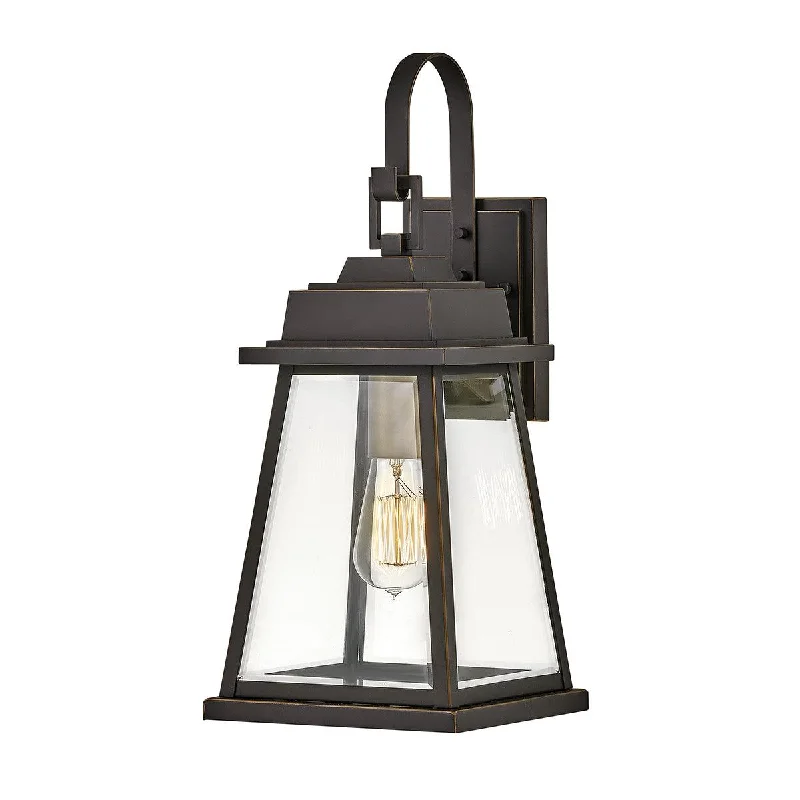 Wood Floor Lamp with Natural Grain for a Warm and Organic FeelHinkley Bainbridge 1 Light Medium Bronze Outdoor Wall Light