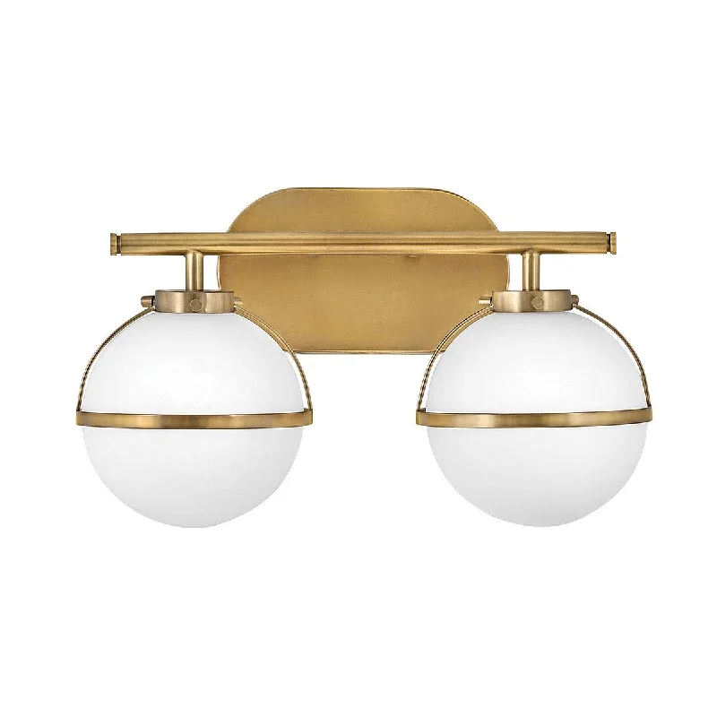 Marble Base Floor Lamp for a Touch of LuxuryHinkley Hollis 2 Brass Opal Glass Bathroom Wall Light