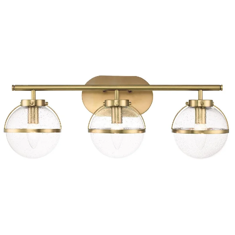 Marble Base Floor Lamp for a Touch of LuxuryHinkley Hollis 3 Light Brass Seeded Glass Bathroom Wall Light