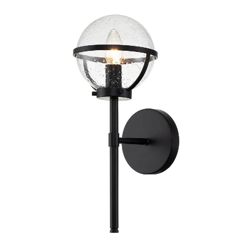 Smart Floor Lamp with Voice Control and Bluetooth ConnectivityHinkley Hollis Black Seeded Glass Bathroom Wall Light