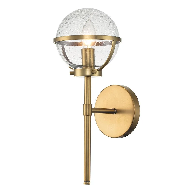 Adjustable Height Floor Lamp for Versatile Lighting NeedsHinkley Hollis Brass Seeded Glass Bathroom Wall Light