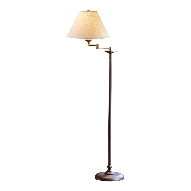 Industrial Style Floor Lamp with Exposed Bulbs for Loft ApartmentsSimple Lines Swing Arm Floor Lamp