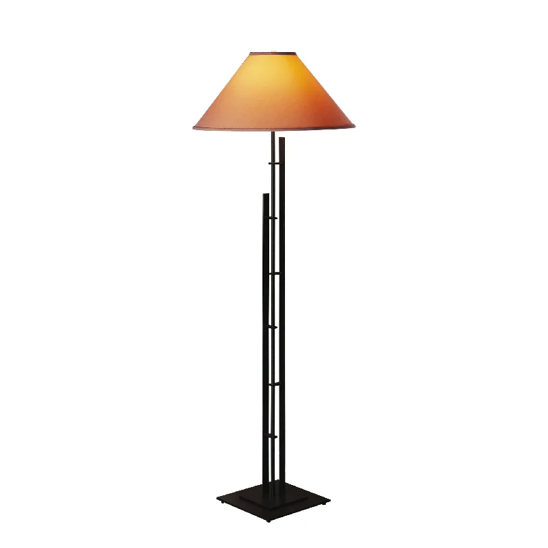 Wood Floor Lamp with Natural Grain for a Warm and Organic FeelMetra Double Floor Lamp