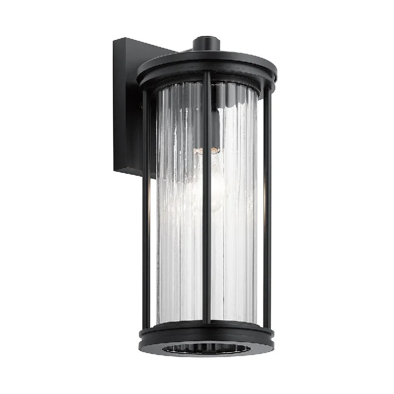 Rustic Farmhouse Style Floor Lamp for Cozy BedroomsKichler Barras 1 Medium Black Outdoor Wall Light