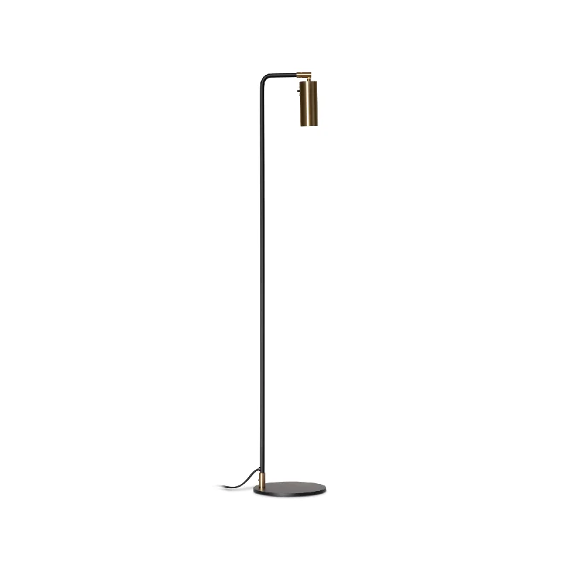 Metal Floor Lamp with a Matte Black Finish for a Sleek LookLektor Floor Lamp - Black/Brass
