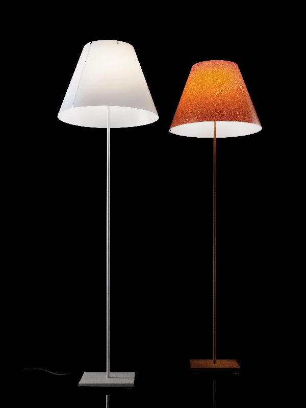Glass Floor Lamp with Frosted Shades for Soft Diffused LightLuceplan Grande Costanza Open Air Floor Lamp