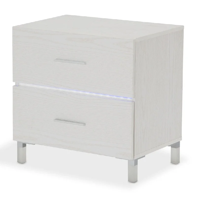  Way Switch Floor Lamp for Multiple Light Intensity LevelsLumiere Frost Nighstand with LED Lighting
