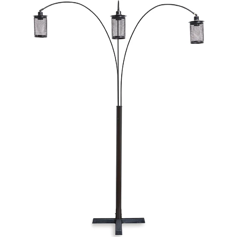 Industrial Style Floor Lamp with Exposed Bulbs for Loft ApartmentsMaovesa Floor Lamp