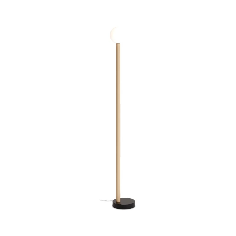 Bohemian Inspired Floor Lamp for Eclectic Home DecorOff Center F01 Floor Lamp - Black/Sand