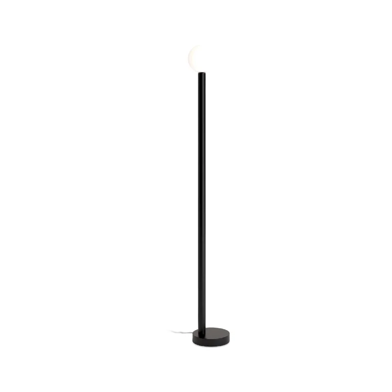 Industrial Style Floor Lamp with Exposed Bulbs for Loft ApartmentsOff Center F01 Floor Lamp - Black