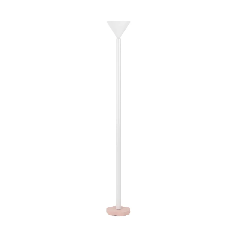 Marble Base Floor Lamp for a Touch of LuxuryOutlines F05 Floor Lamp - Pink/White