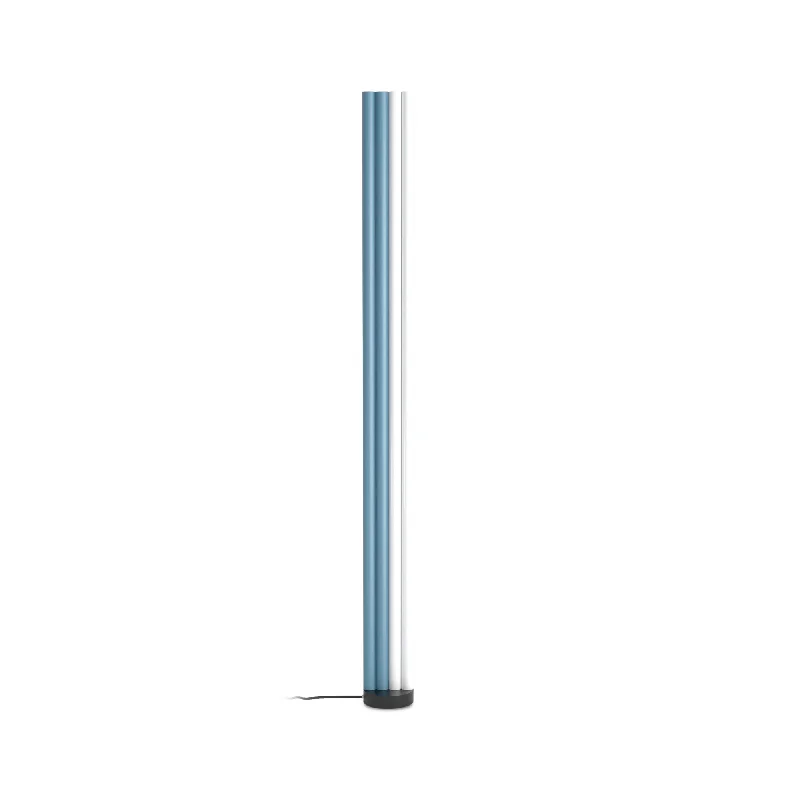 Adjustable Height Floor Lamp for Versatile Lighting NeedsParallel Tubes F01 Floor Lamp - Black/White/Blue