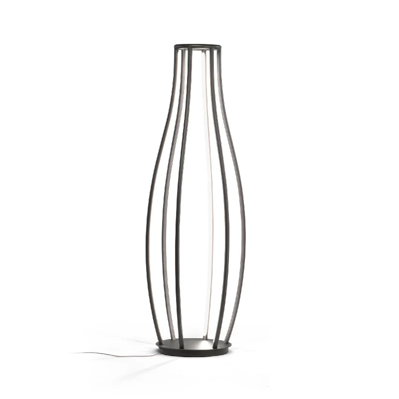 Glass Floor Lamp with Frosted Shades for Soft Diffused LightPenelope 140 Floor Lamp - Black