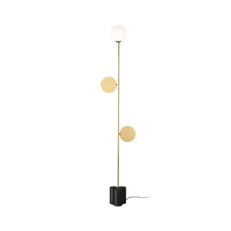 Bohemian Inspired Floor Lamp for Eclectic Home DecorPlates Floor Lamp - Black