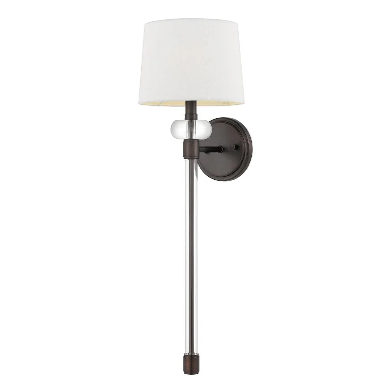 Marble Base Floor Lamp for a Touch of LuxuryQuoizel Barbour 1 Light Bronze Wall Light