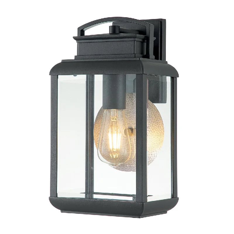 Modern Minimalist Floor Lamp for Contemporary Living RoomsQuoizel Byron 1 Light Medium Pewter Outdoor Wall Light