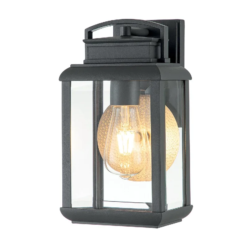 Glass Floor Lamp with Frosted Shades for Soft Diffused LightQuoizel Byron 1 Light Small Graphite Outdoor Wall Light