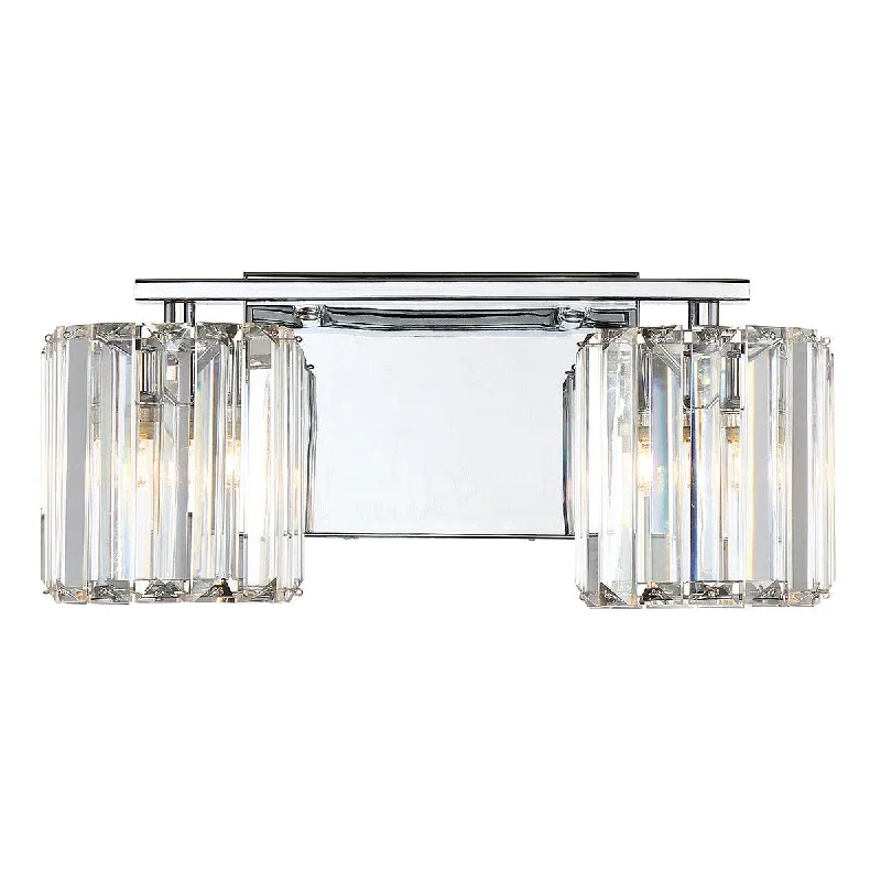 Fabric Floor Lamp with a Linen Shade for a Relaxed AestheticQuoizel Divine 2 Light Chrome Bathroom Wall Light