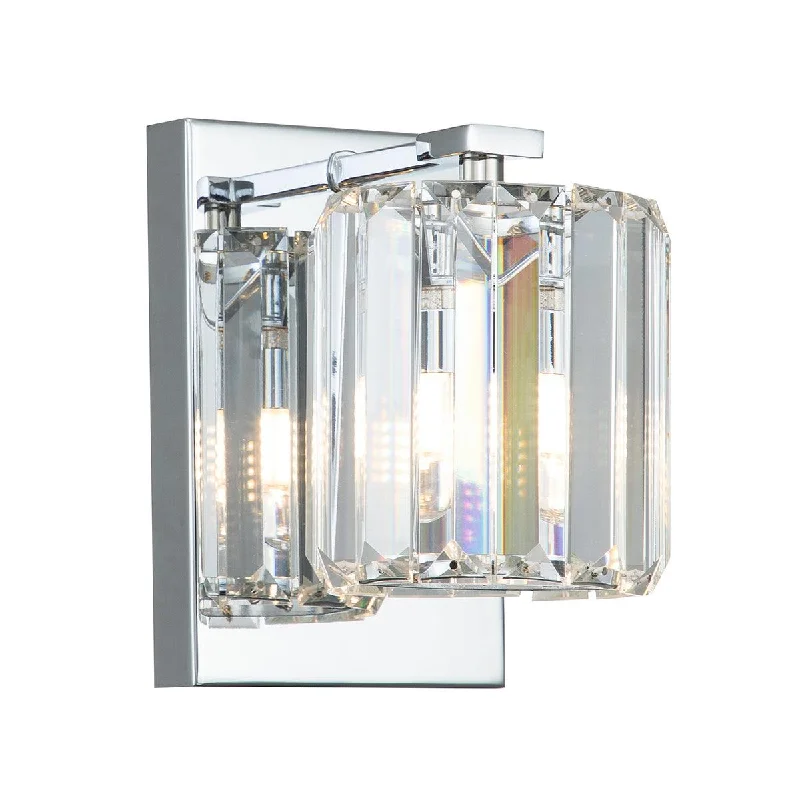 Metal Floor Lamp with a Matte Black Finish for a Sleek LookQuoizel Divine Chrome Bathroom Wall Light - Crystal Glass
