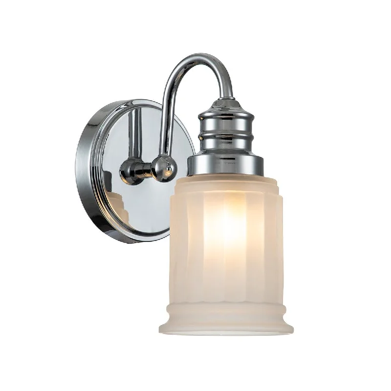 USB Charging Port Floor Lamp for Convenient Device ChargingQuoizel Swell 1 Light Chrome Bathroom Wall Light