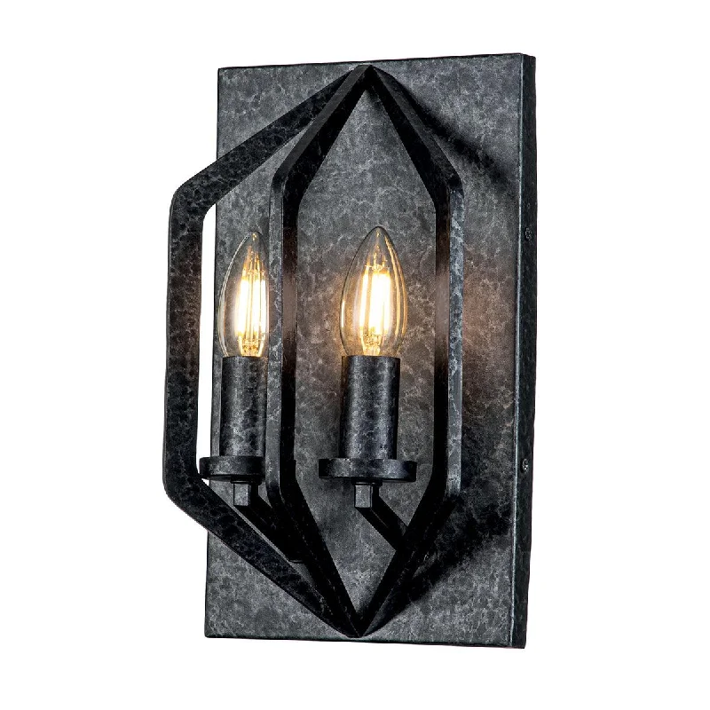 Dimmable Floor Lamp for Adjustable Lighting AmbianceQuoizel Vanguard 2 Light Black Wall Light
