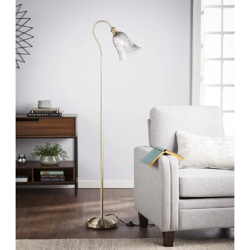 Smart Floor Lamp with Voice Control and Bluetooth ConnectivitySEI Furniture Cabriso Art Glass Floor Lamp
