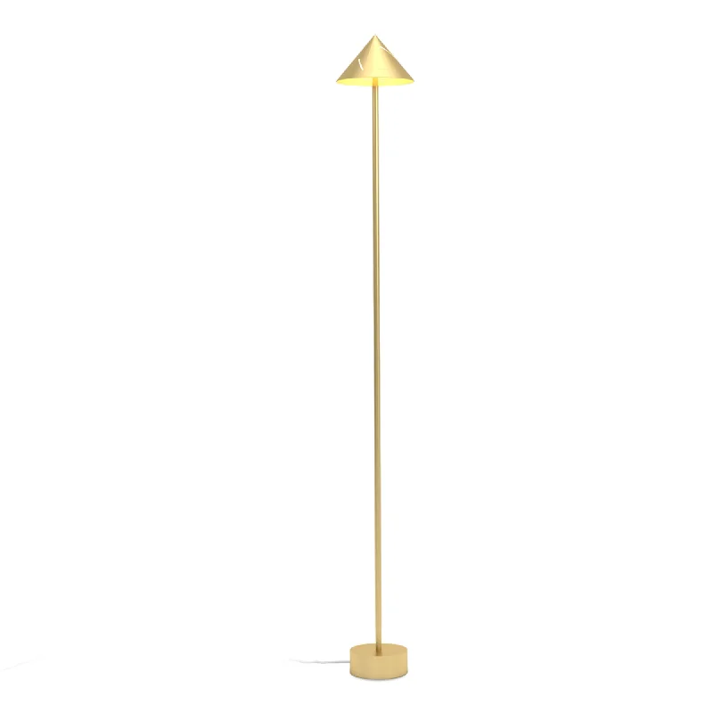 Dimmable Floor Lamp for Adjustable Lighting AmbianceSliver F01 Floor Lamp - Brass