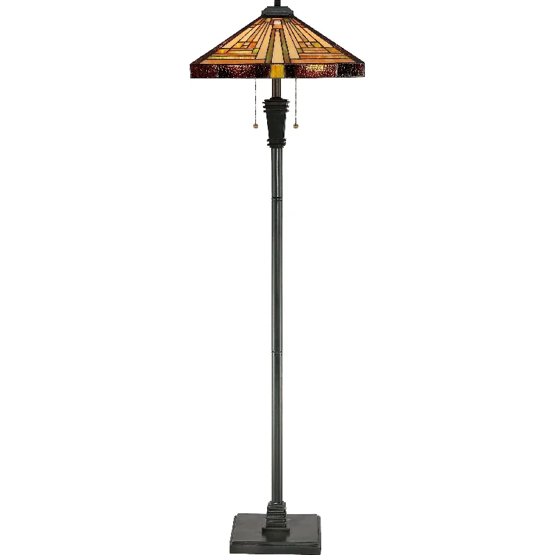 Industrial Style Floor Lamp with Exposed Bulbs for Loft ApartmentsStephen - Floor lamp tiffany  18"d - TF885F