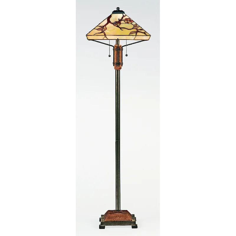 Dimmable Floor Lamp for Adjustable Lighting AmbianceTiffany - Floor lamp tif multi 17"sq - TF9404M