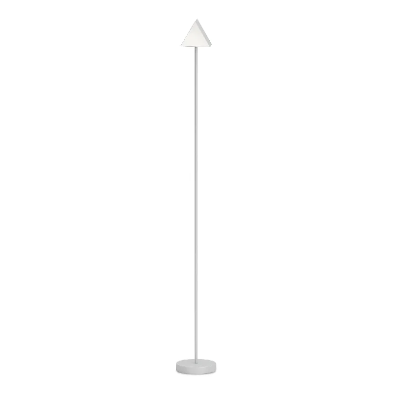 Marble Base Floor Lamp for a Touch of LuxuryTriangle Box Floor Lamp - Nickel