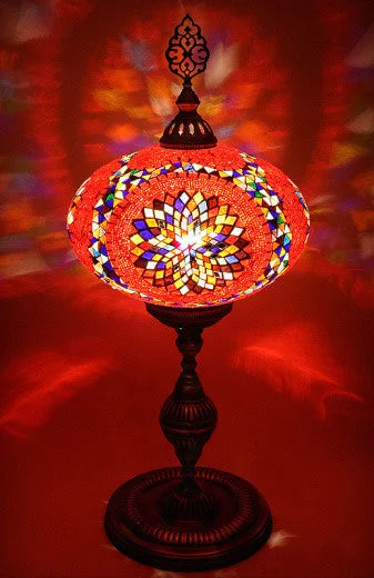 Marble Base Floor Lamp for a Touch of LuxuryTurkish Mosaic Floor Lamp
