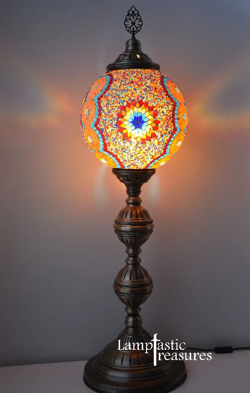Bohemian Inspired Floor Lamp for Eclectic Home DecorTurkish Mosaic lamp Moroccan Style Floor Lamp