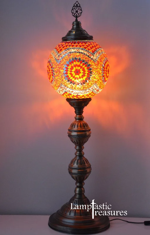  Way Switch Floor Lamp for Multiple Light Intensity LevelsTurkish Mosaic lamp Moroccan Style Floor Lamp