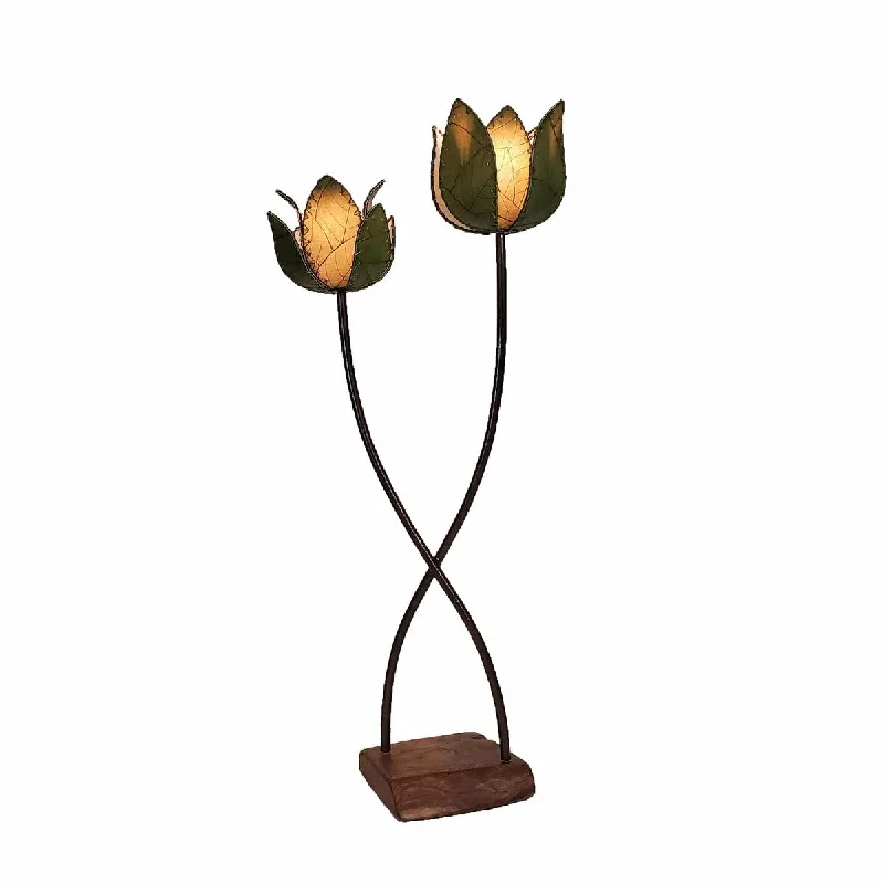  Way Switch Floor Lamp for Multiple Light Intensity LevelsTwin Lotus Large Floor Lamp